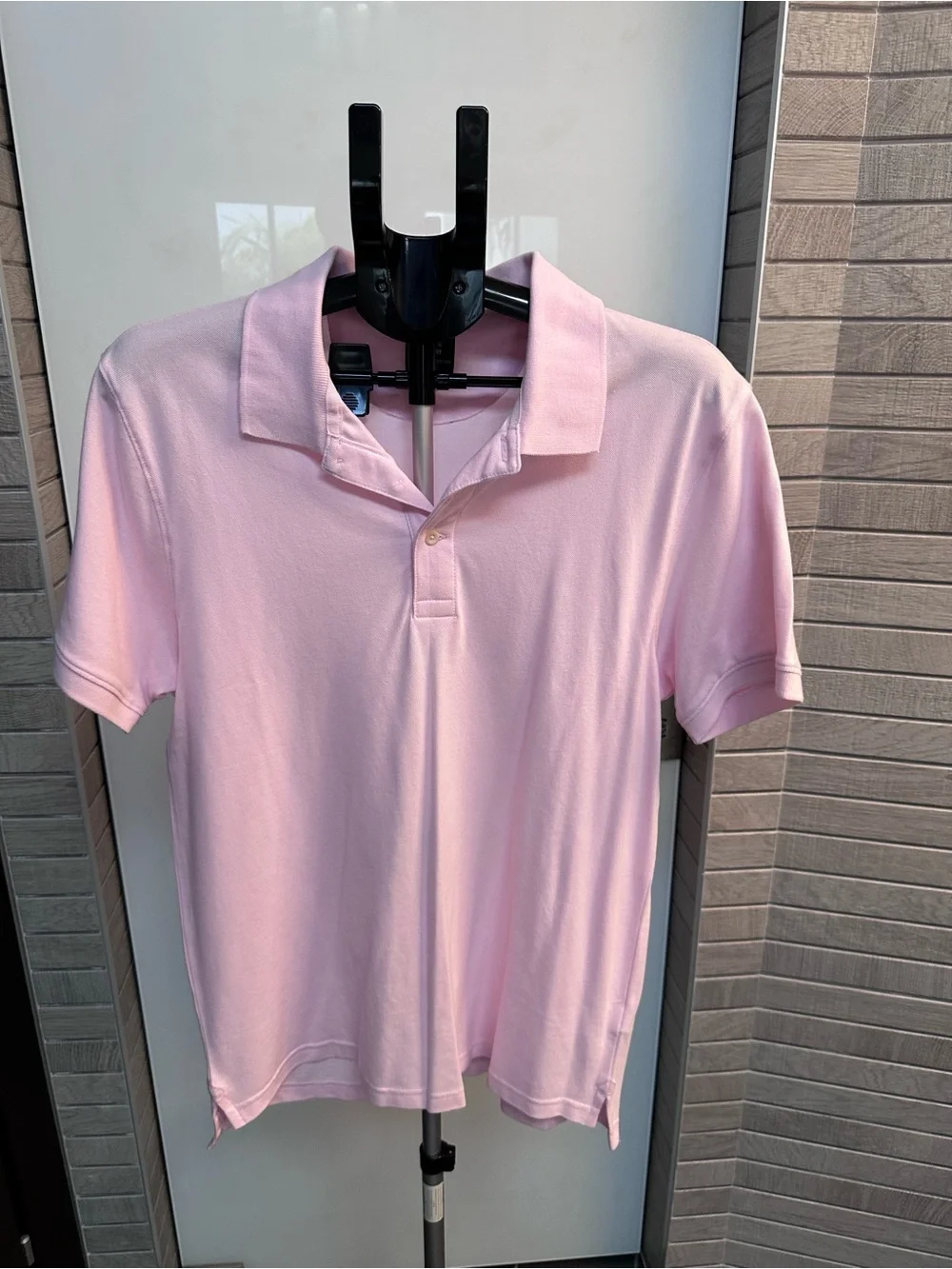 J. Crew Bowery Pink Polo